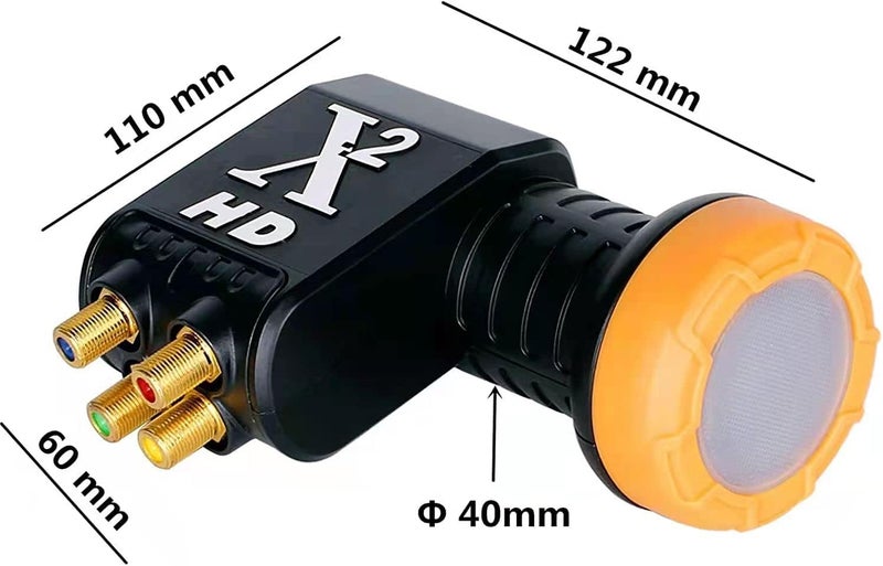 YIYIMIMO Quad LNB 4 Out 4 Way DIGITIAL Full HD Universal LNBF KU-Band TV Satellite 3D,4K, 0.1dB Satellite Dish LNBF, Linear, Polarized - Image 1